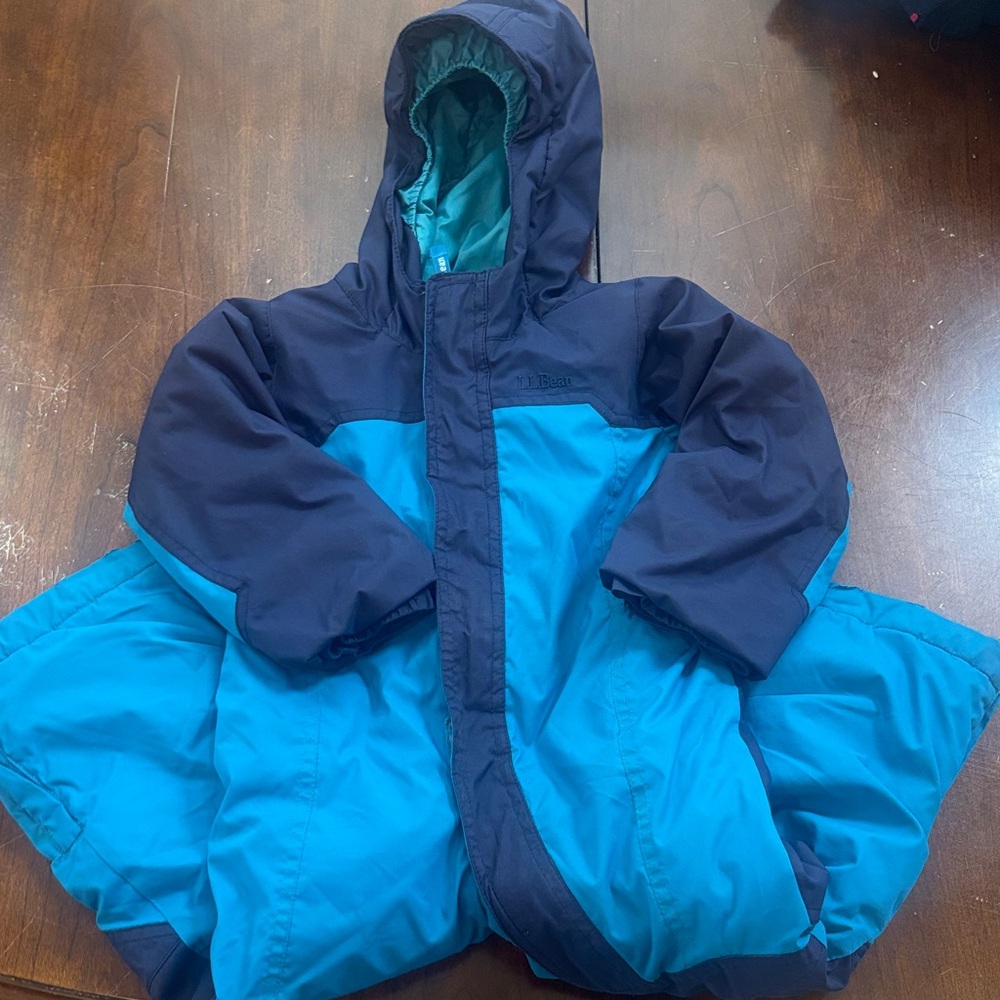 L.L. Bean Blue Snowsuit with Grow Cuff